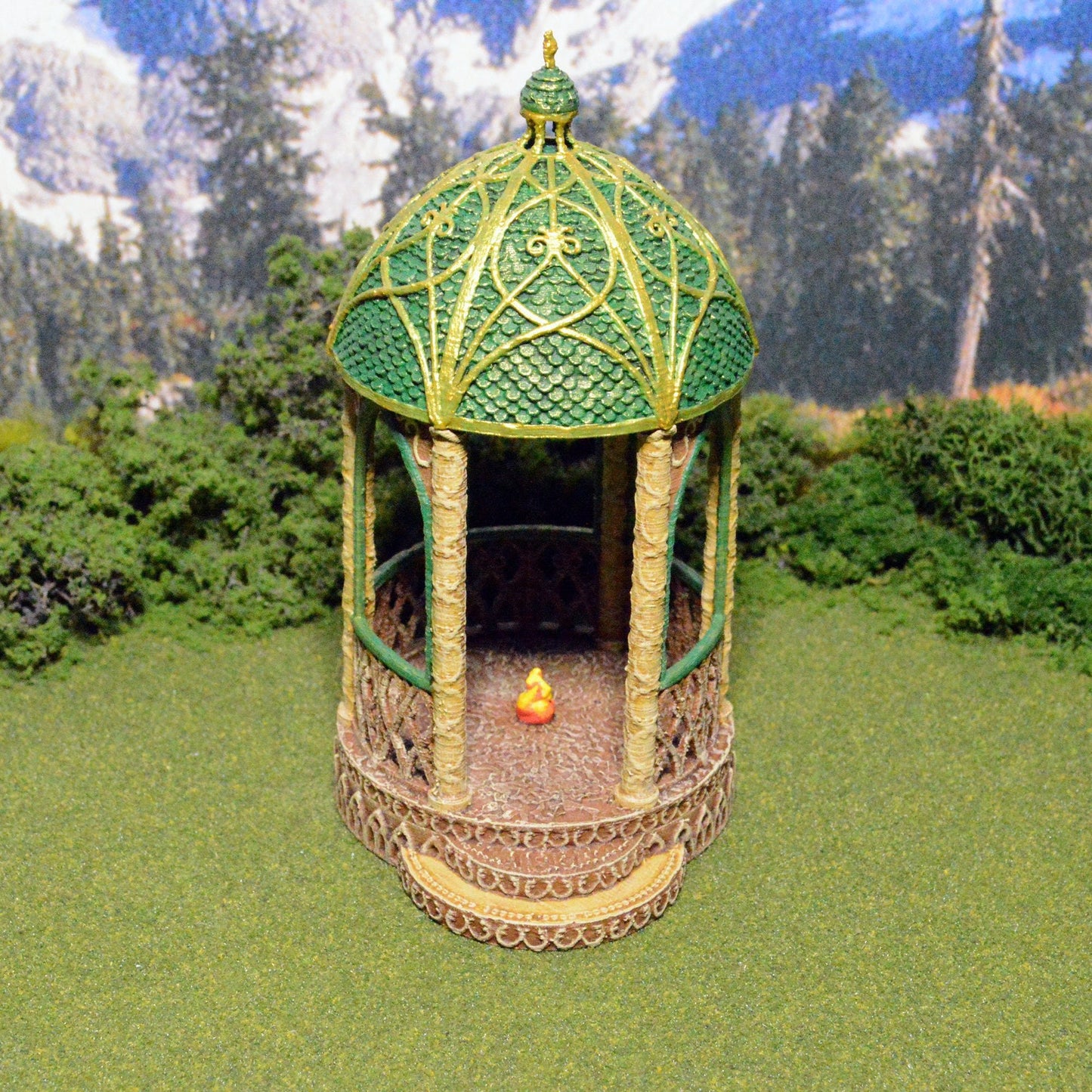 Elven Shrine of Solace 15mm 28mm 32mm for D&D Terrain, DnD Pathfinder Elven Gazebo, Gift for Tabletop Gamers
